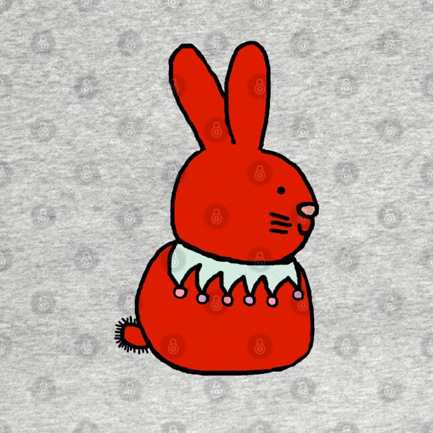 Red Bunny Rabbit by ellenhenryart